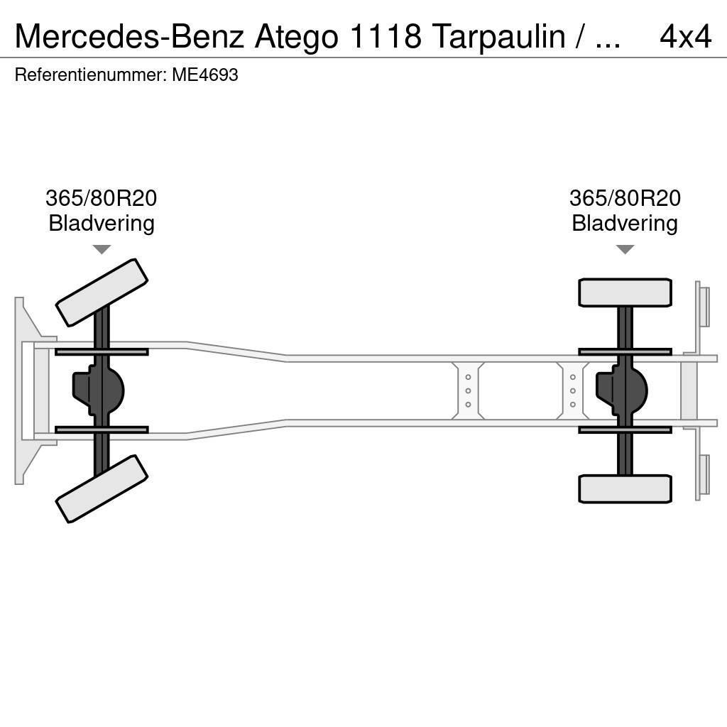 Mercedes-Benz Atego 1118 Tarpaulin / Canvas Box Truck Gaisrinės