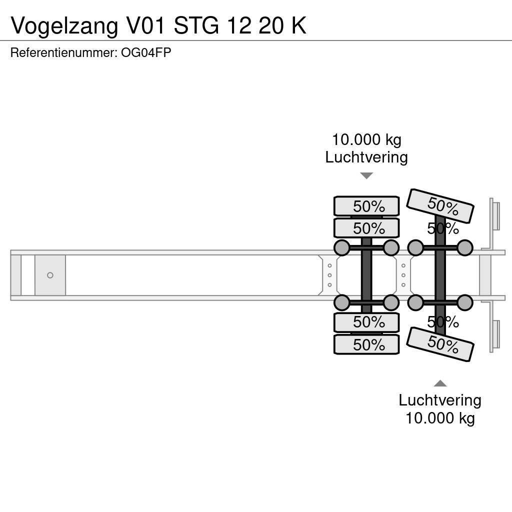 Vogelzang V01 STG 12 20 K Dengtos puspriekabės