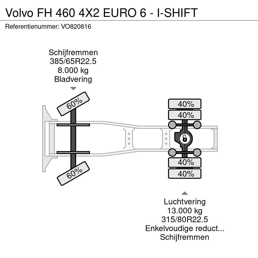 Volvo FH 460 4X2 EURO 6 - I-SHIFT Naudoti vilkikai