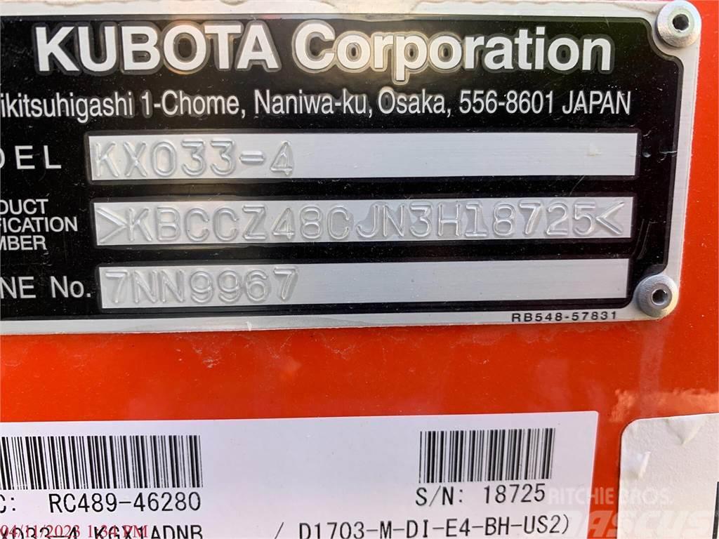 Kubota KX033-4 Mini ekskavatoriai < 7 t