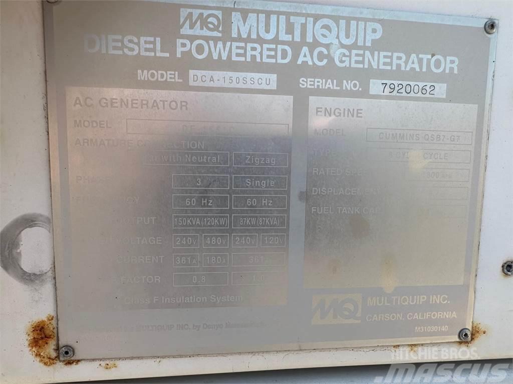 MultiQuip WHISPERWATT DCA150SSCU Kiti generatoriai