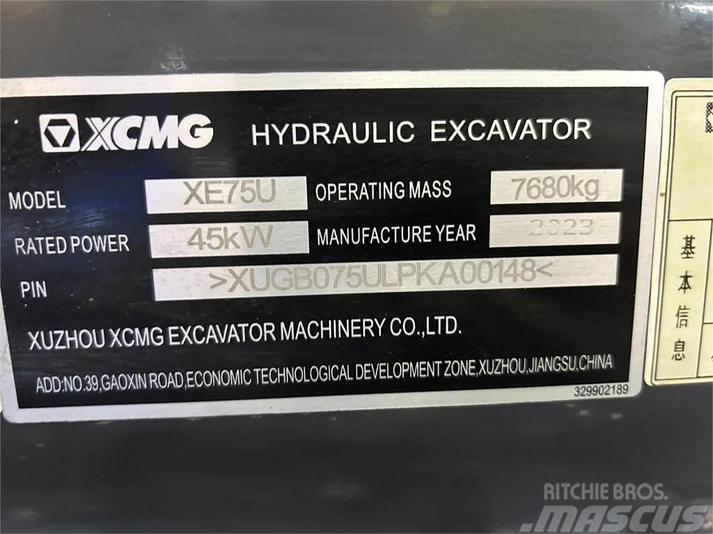 XCMG XE75U Vikšriniai ekskavatoriai