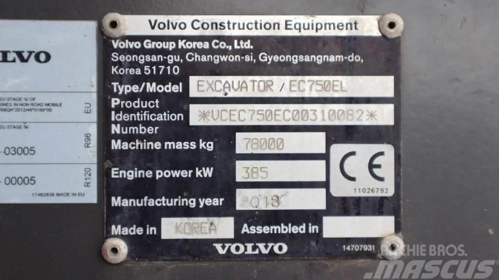Volvo EC 750 EL | BUCKET | GOOD CONDITION Ratiniai ekskavatoriai