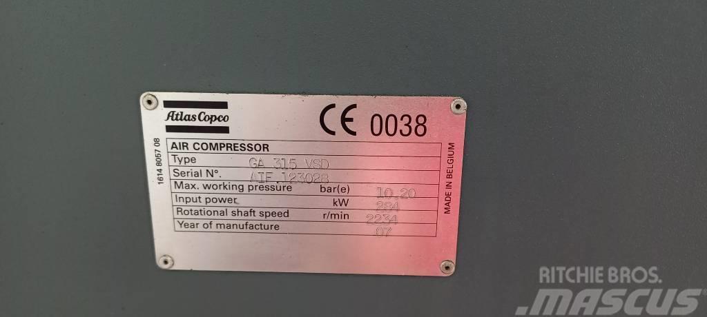 Atlas Copco GA 315 VSD Kompresoriai
