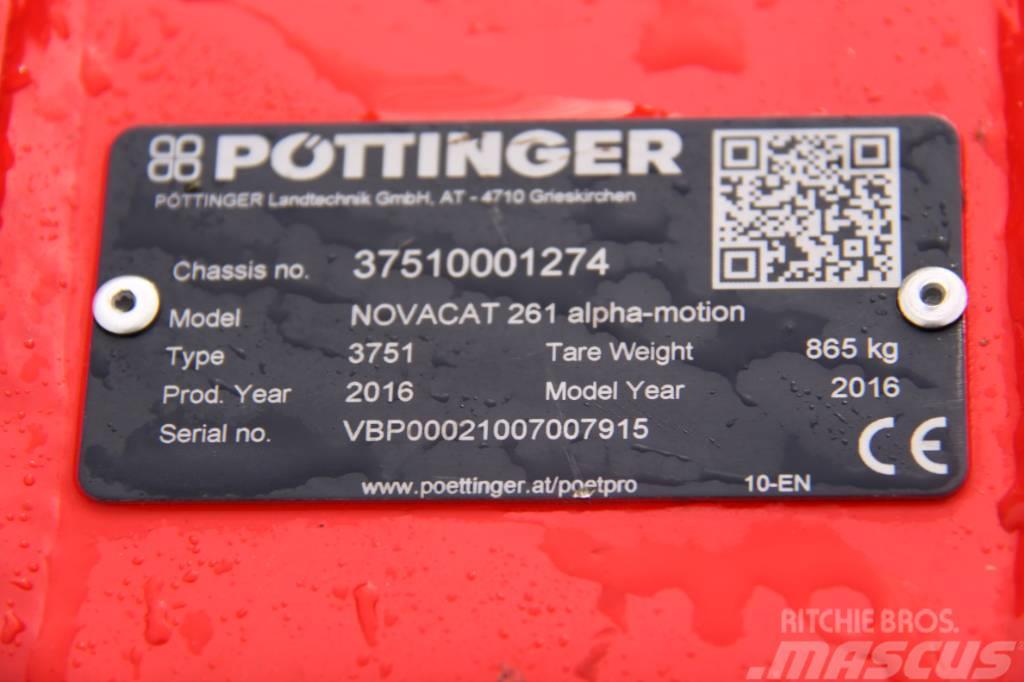 Pöttinger Novacat Alpha-Motion 261 Montuojamos ir prikabinamos šienapjovės