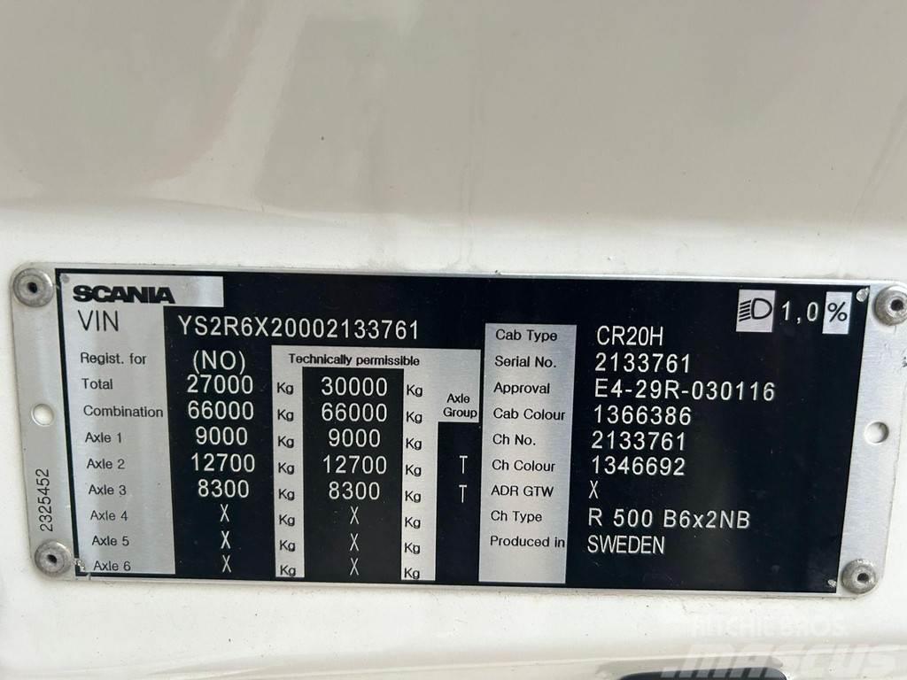 Scania R 500 6x2 RETARDER / BOX L=7422 mm Sunkvežimiai su dengtu kėbulu