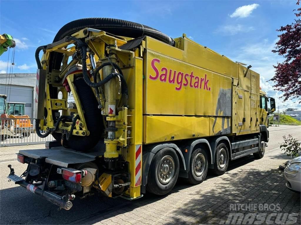 MAN TGS 35480 Saugbagger mit Fernbedienung MTS Kombinuotos paskirties / vakuuminiai sunkvežimiai