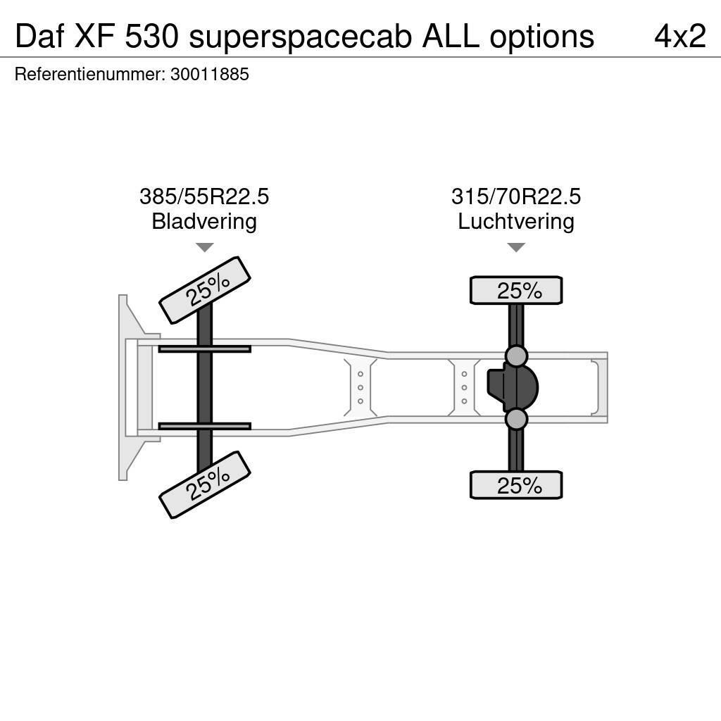 DAF XF 530 superspacecab ALL options Naudoti vilkikai