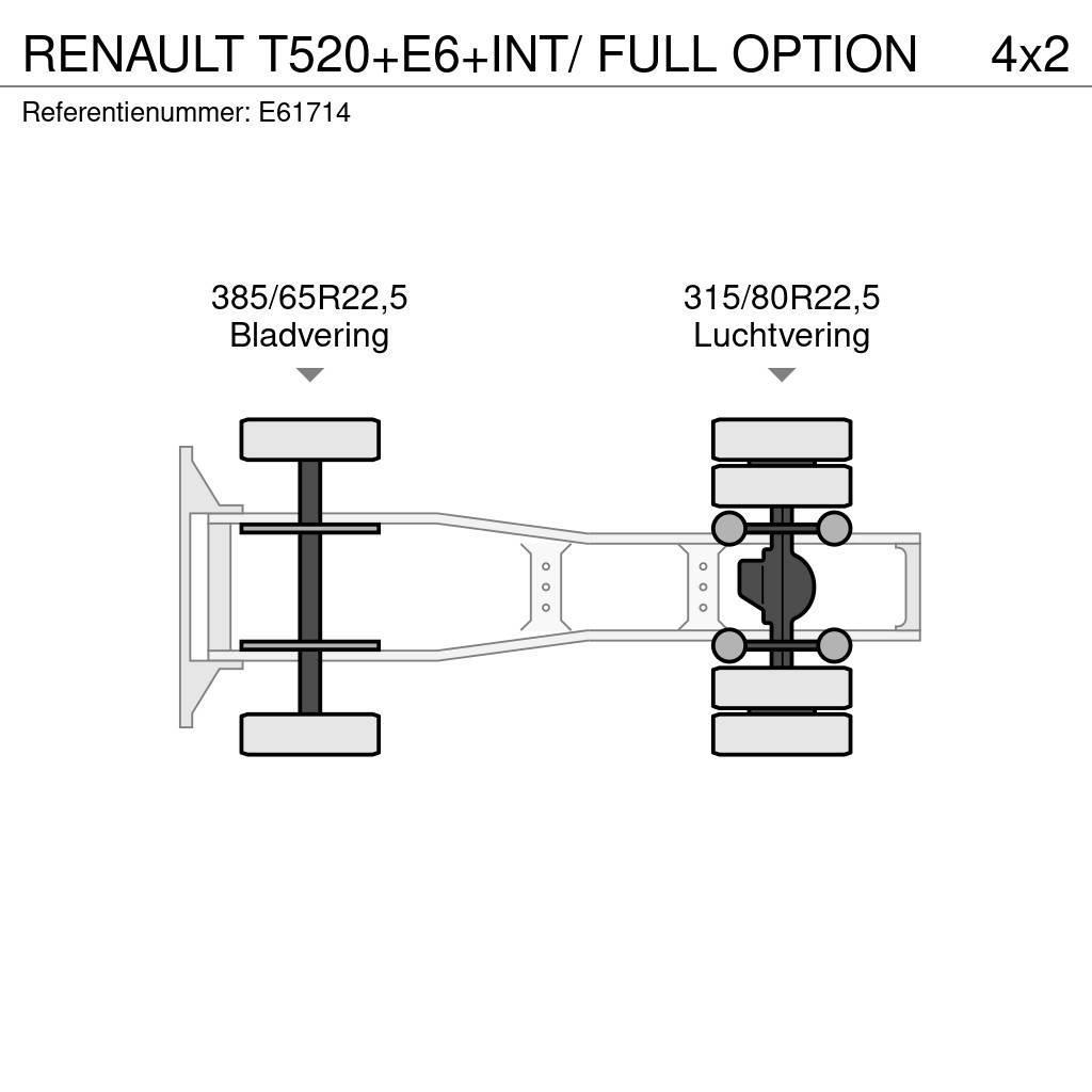 Renault T520+E6+INT/ FULL OPTION Naudoti vilkikai