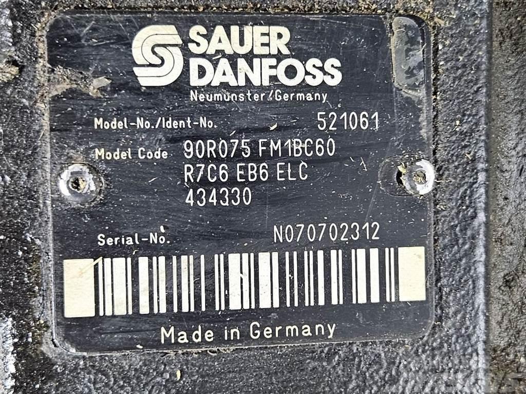 Sauer Danfoss 90R075FM1BC60R7C6-Drive pump/Fahrpumpe/Rijpomp Hidraulikos įrenginiai