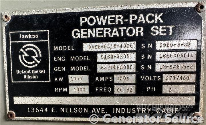 Detroit 1000 kW - JUST ARRIVED Dyzeliniai generatoriai