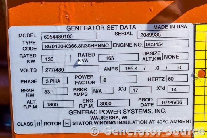 Generac 130 kW - JUST ARRIVED Kiti generatoriai