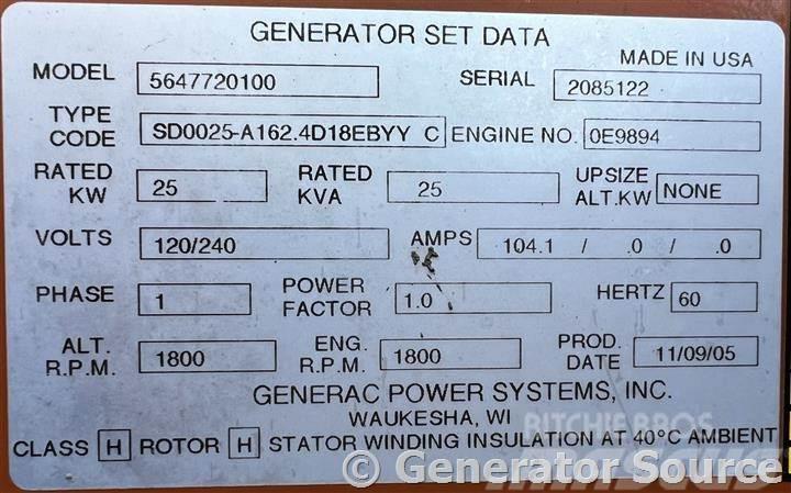 Generac 25 kW - JUST ARRIVED Dyzeliniai generatoriai