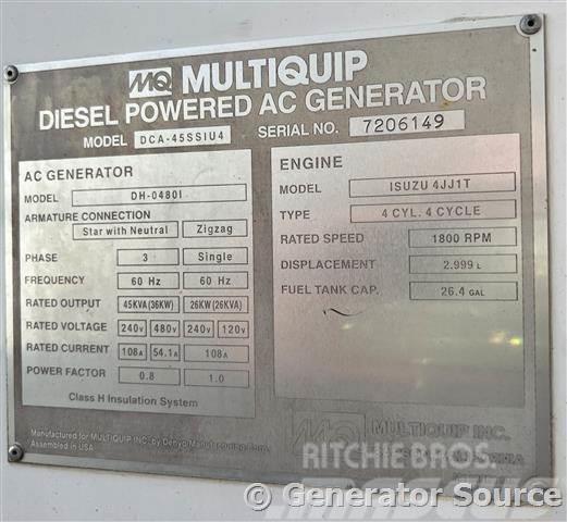 MultiQuip 36 kW - FOR RENT Dyzeliniai generatoriai