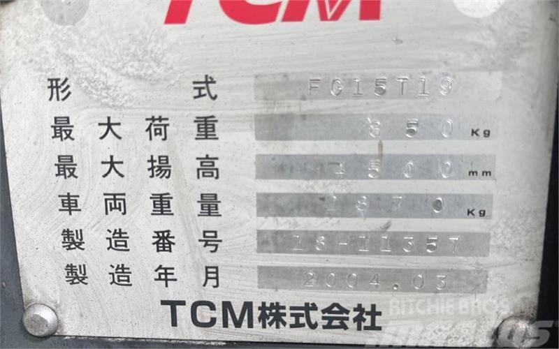 TCM FG15T19 Šakiniai krautuvai - Kita