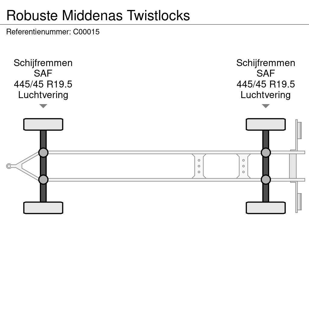 Robuste Middenas Twistlocks Platformos / Pakrovimas iš šono