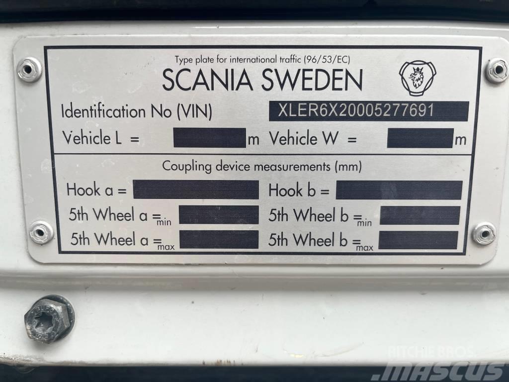 Scania R 480 XPI  HDS-Effer 655S Neapdoroto reljefo kranai