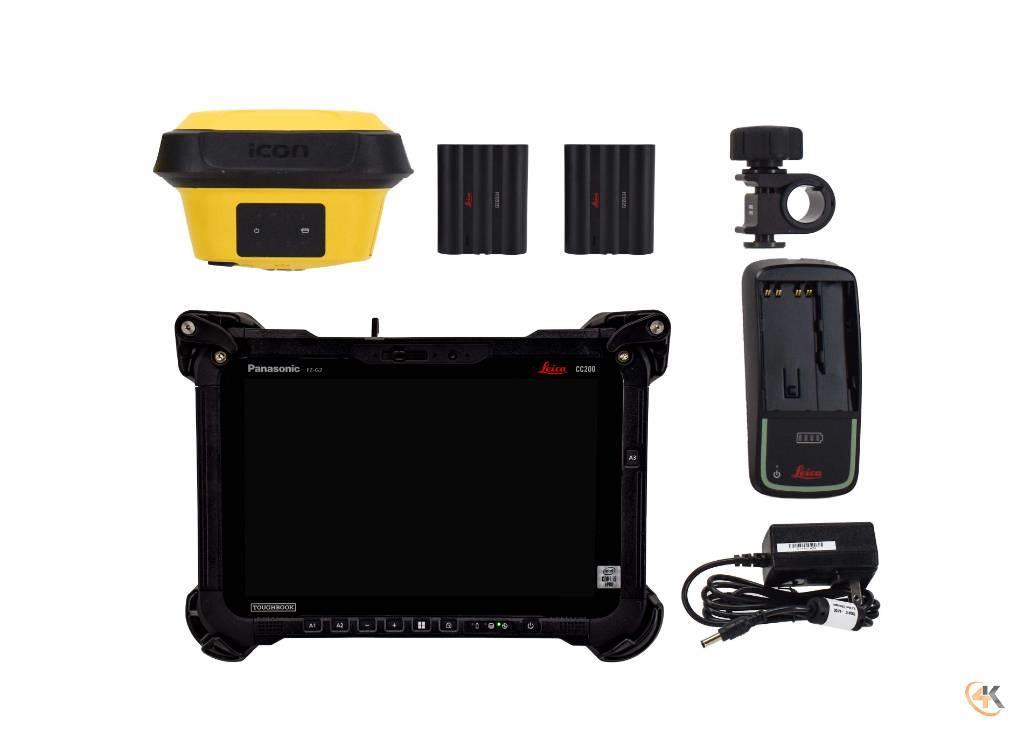Leica iCON iCG70 Network Rover Receiver w/ CC200 & iCON Kiti naudoti statybos komponentai