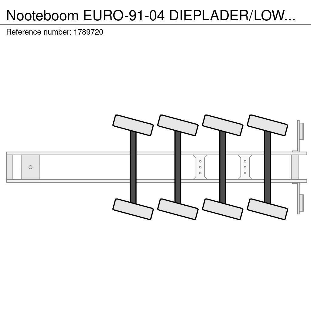 Nooteboom EURO-91-04 DIEPLADER/LOWLOADER/TIEFLADER Žemo iškrovimo puspriekabės