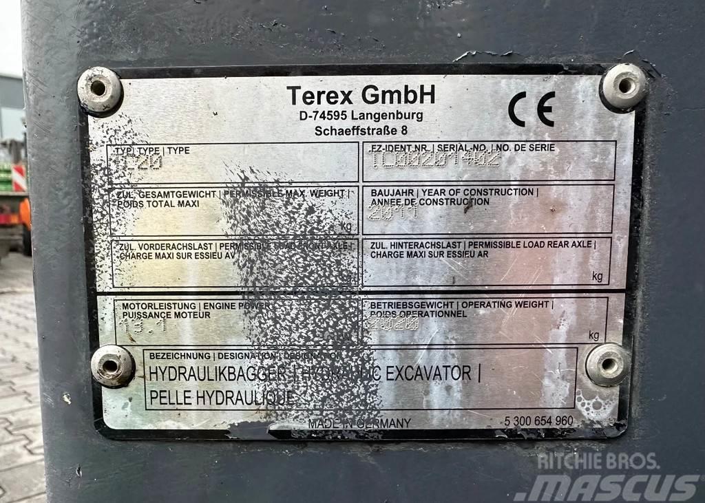 Terex TC20 Mini ekskavatoriai < 7 t