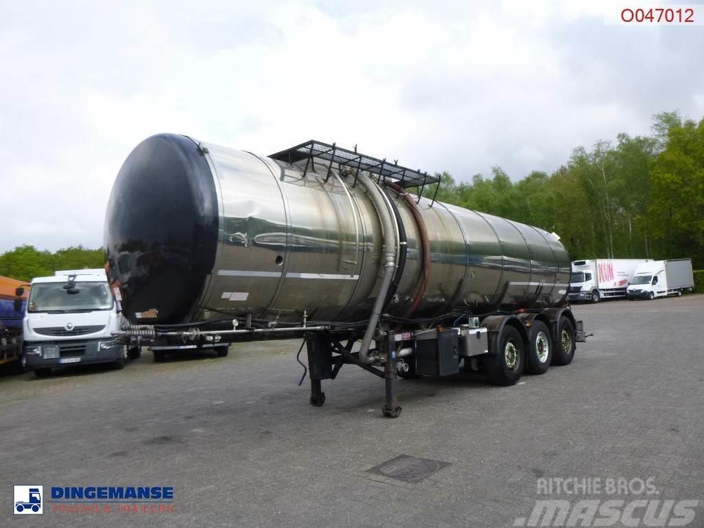 Metalovouga Bitumen tank inox 32 m3 / 1 comp + pump Cisternos puspriekabės