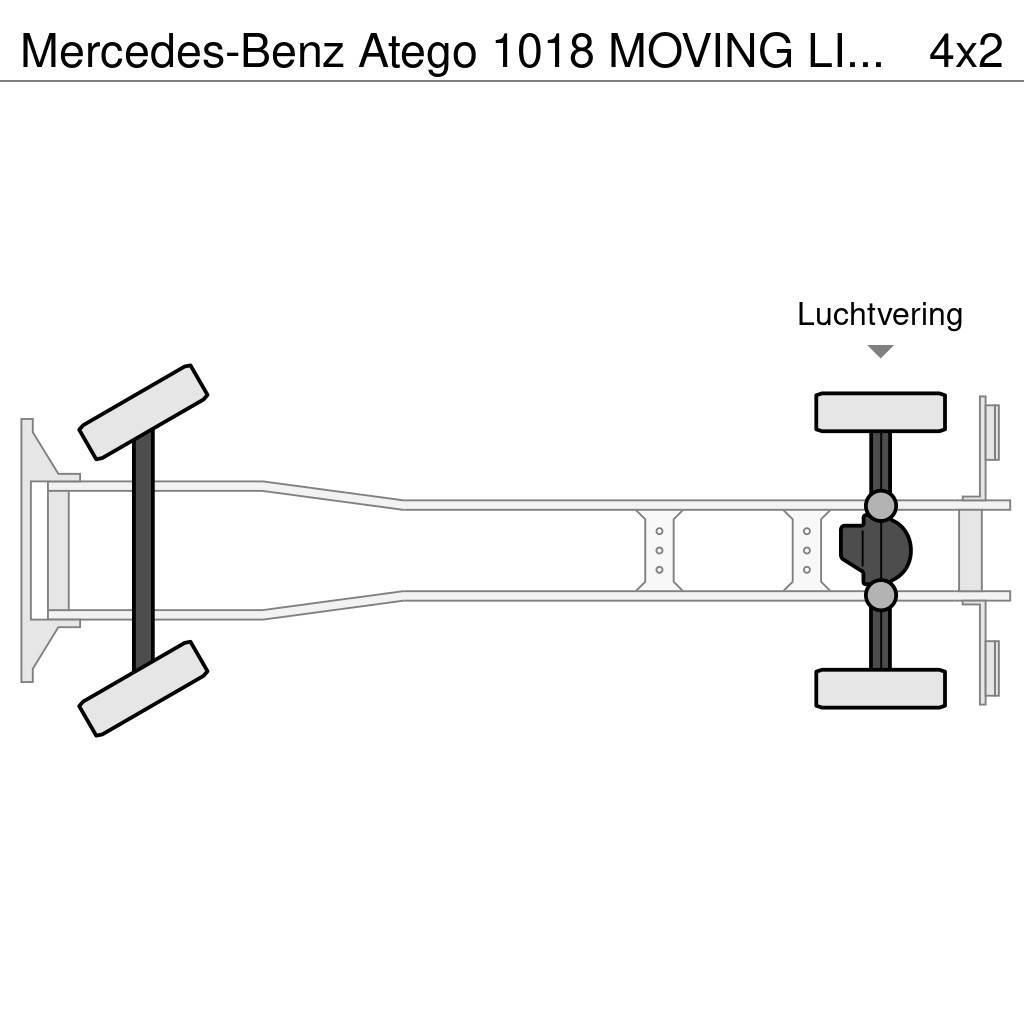 Mercedes-Benz Atego 1018 MOVING LIFT - GOOD WORKING CONDITION Sunkvežimiai su dengtu kėbulu