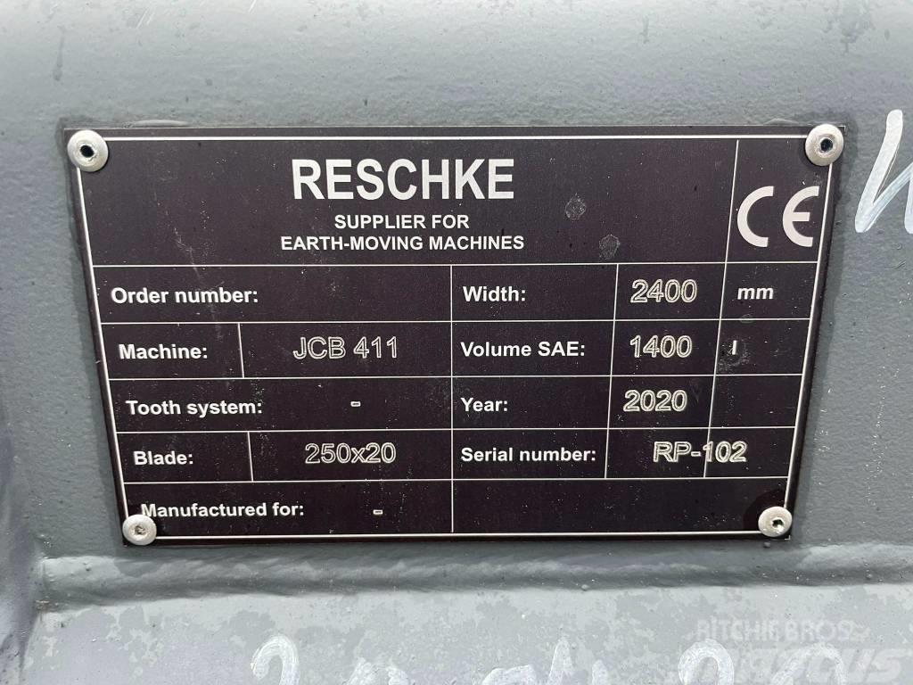 Reschke Łyżka ładowarkowa 2400mm 1,4m3 Kaušai