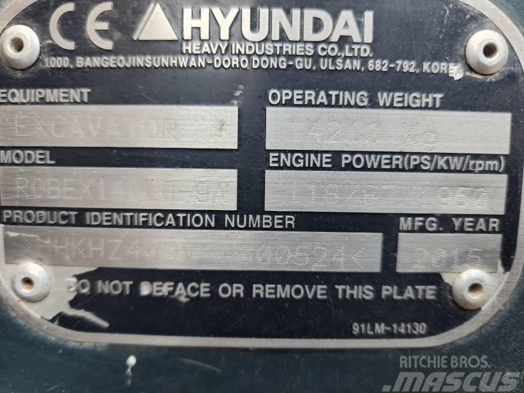Hyundai 140LC-9A Vikšriniai ekskavatoriai