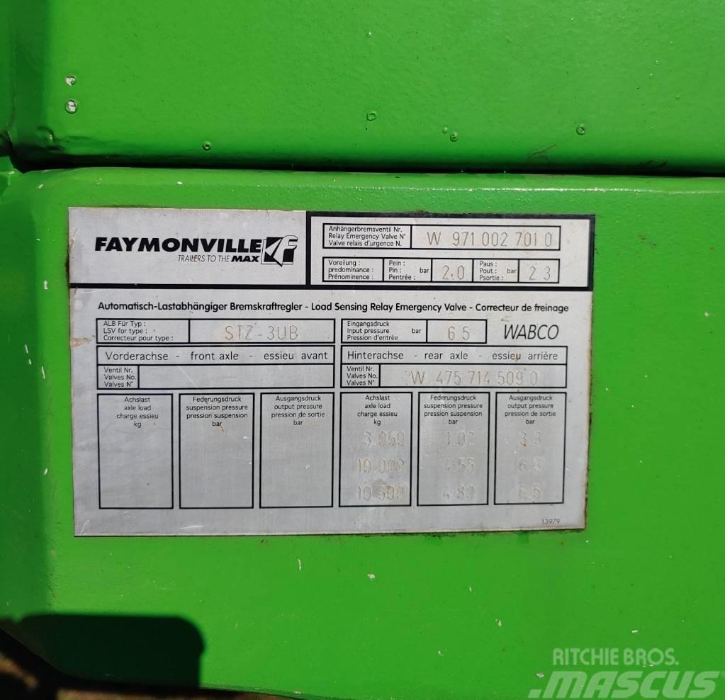 Faymonville STZ-3UB Sattelauflieger Žemo iškrovimo puspriekabės