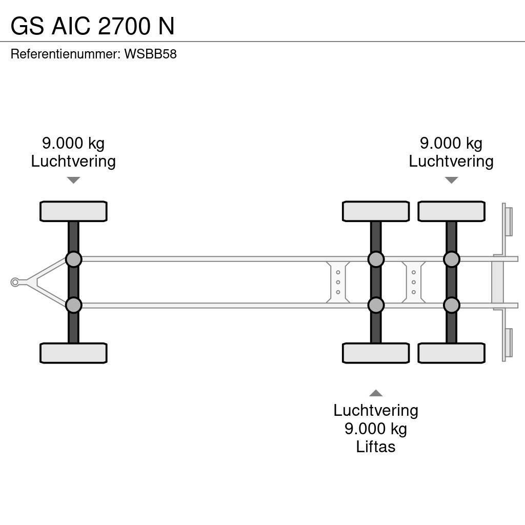 GS AIC 2700 N Konteinerių priekabos