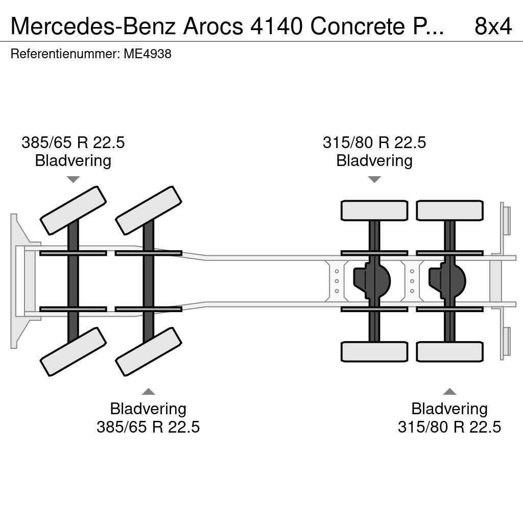 Mercedes-Benz Arocs 4140 Concrete Pump (3 units) Betono siurbliai
