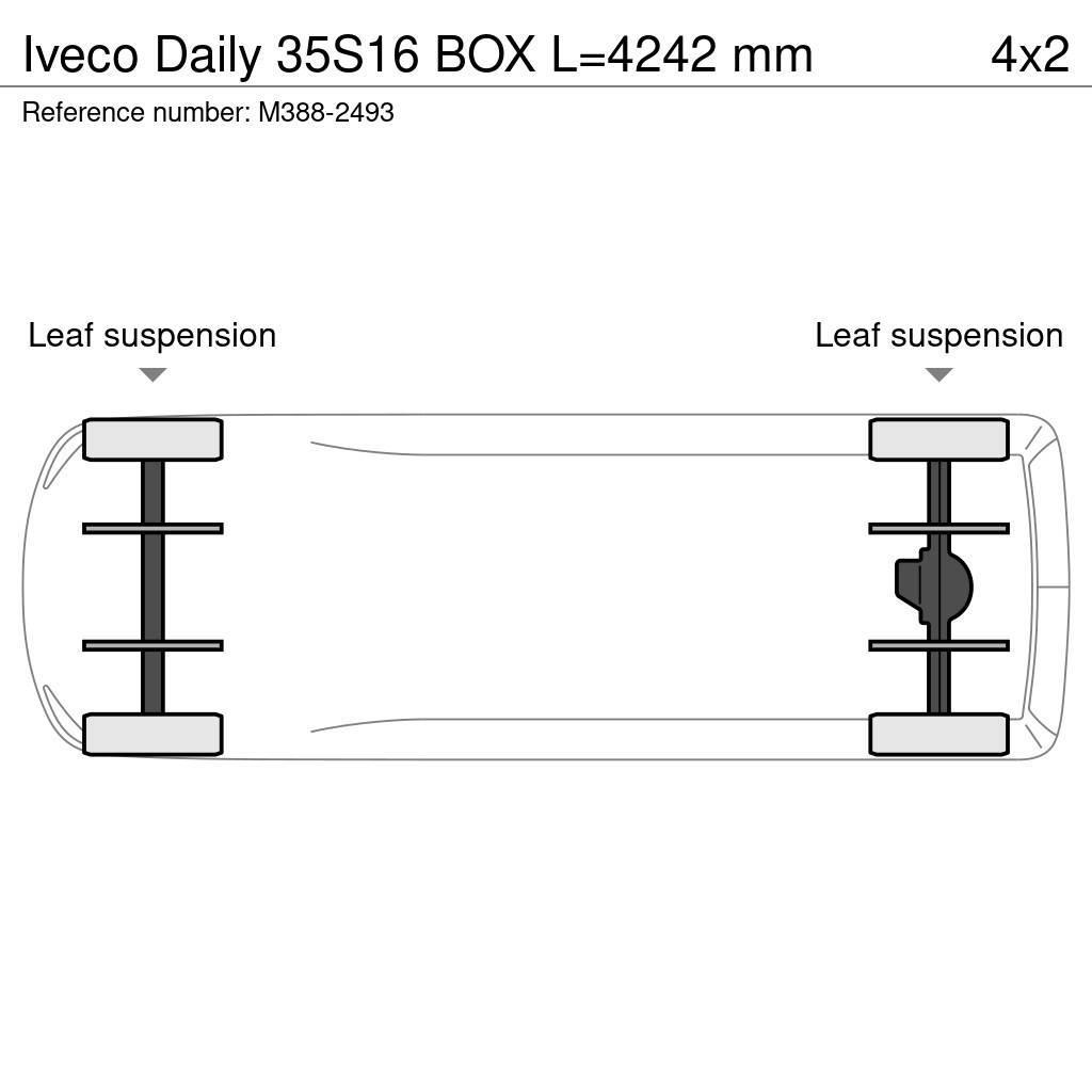 Iveco Daily 35S16 BOX L=4242 mm Kita
