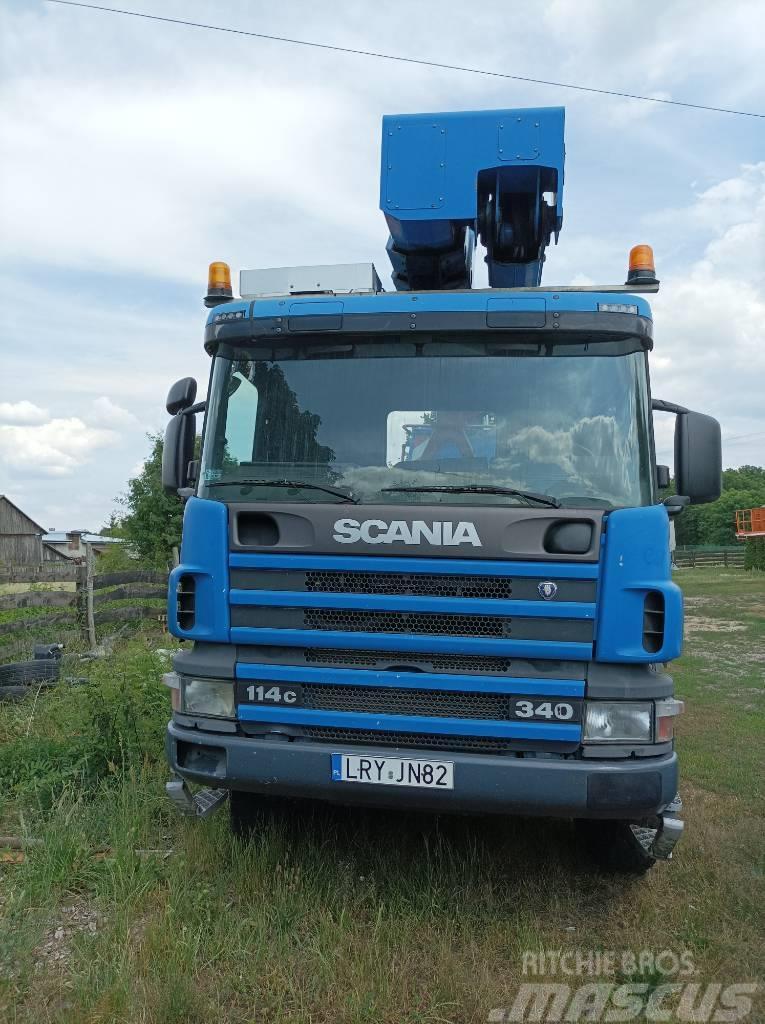 Scania 124 Ant vilkikų montuojamos kėlimo platformos