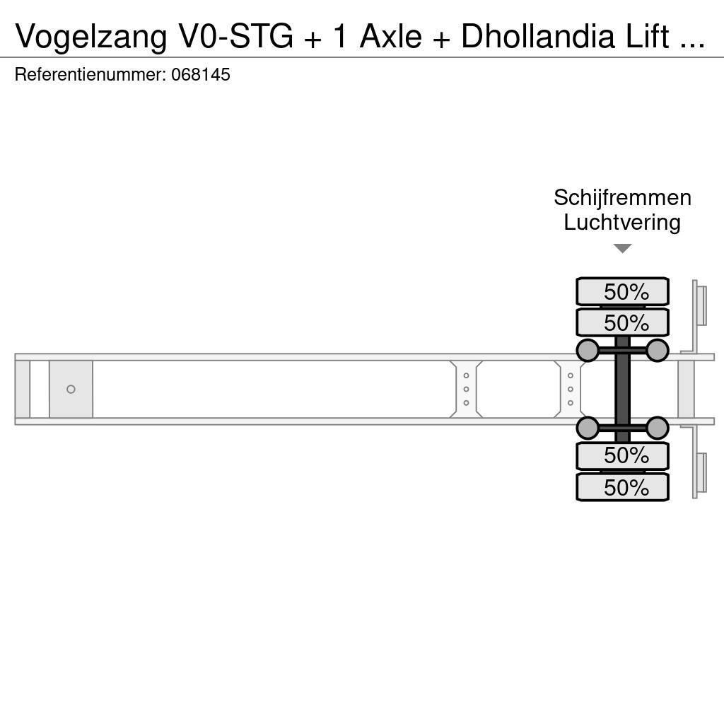 Vogelzang V0-STG + 1 Axle + Dhollandia Lift + Carrier Vector Puspriekabės su izoterminiu kėbulu