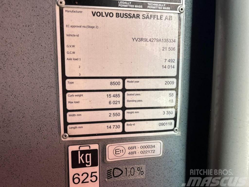 Volvo B12M 8500 6x2 58 SATS / 18 STANDING / EURO 5 Tarpmiestiniai autobusai