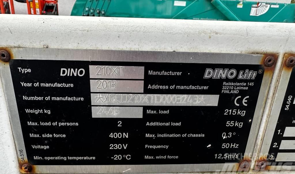 Dino 210 XT Ant priekabų montuojamos kėlimo platformos