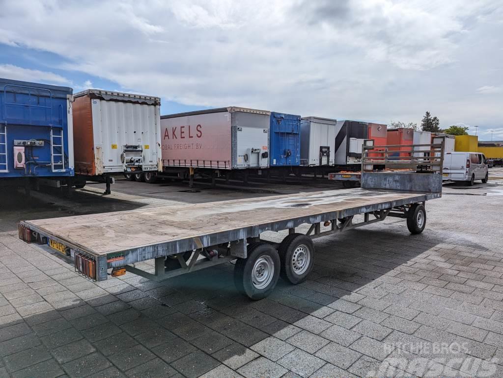 Veldhuizen BVCA-1009 3-Assen Knott - 7m Open Laadbak - Gegalv Bortinių sunkvežimių priekabos su nuleidžiamais bortais