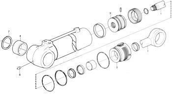 Volvo Kit reparare cilindru hidraulic - VOE15173429 Hidraulikos įrenginiai