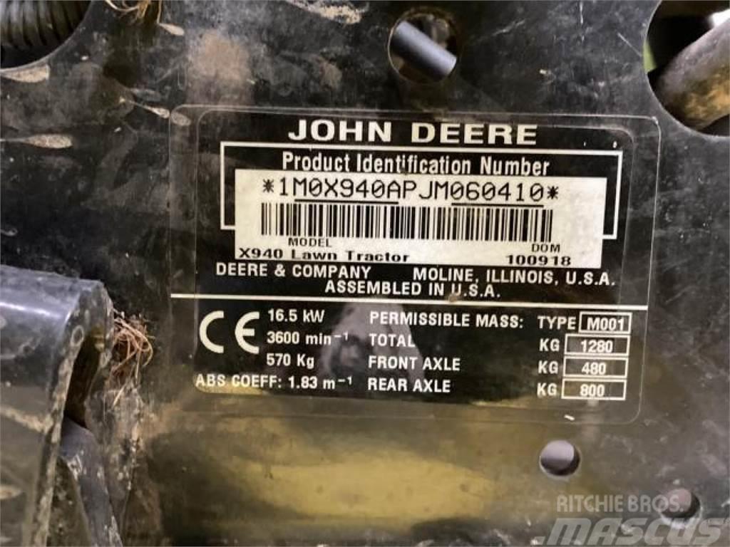 John Deere X940 Rankinės vejapjovės