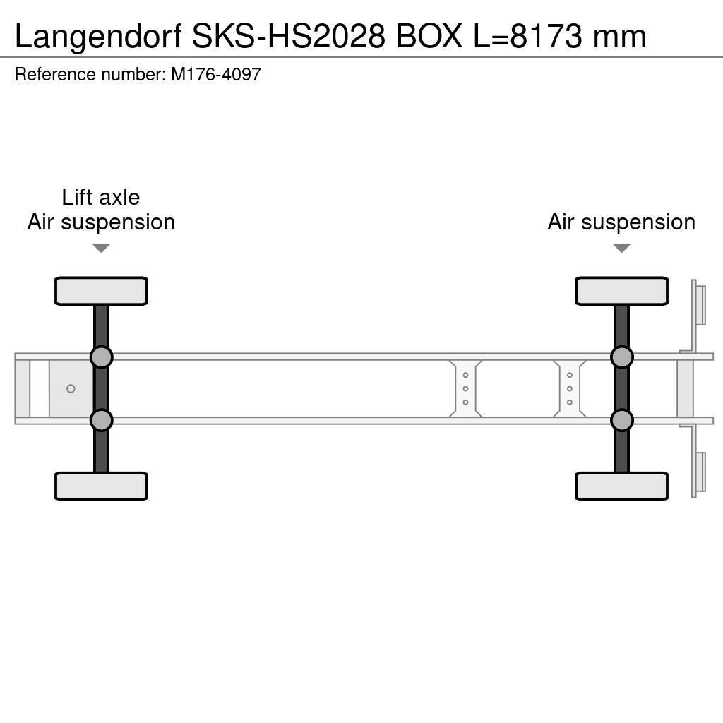 Langendorf SKS-HS2028 BOX L=8173 mm Savivartės puspriekabės