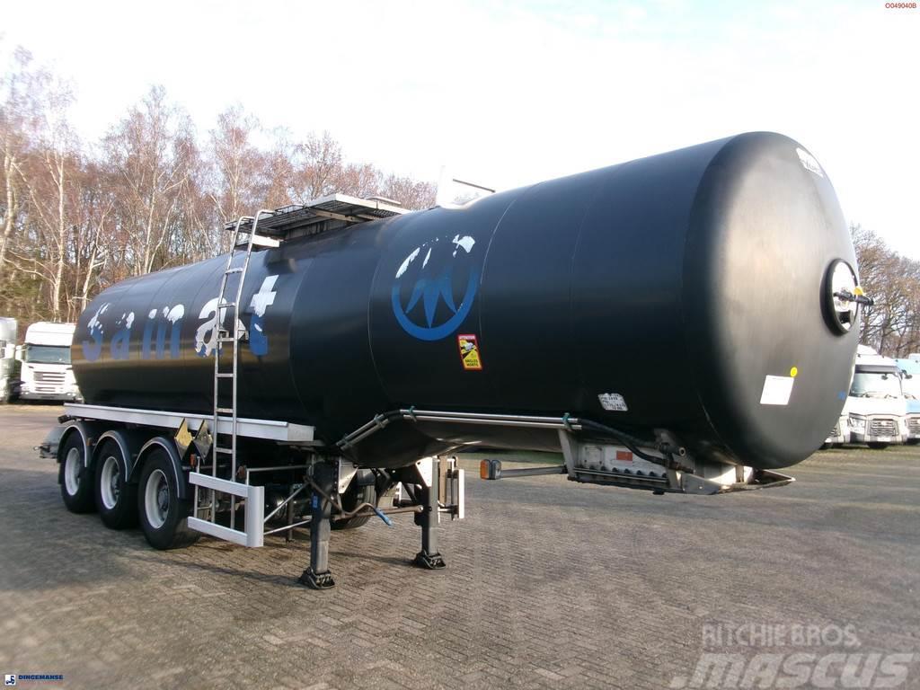 Magyar Bitumen tank inox 29.5 m3 / 1 comp + pump / ADR 13 Cisternos puspriekabės