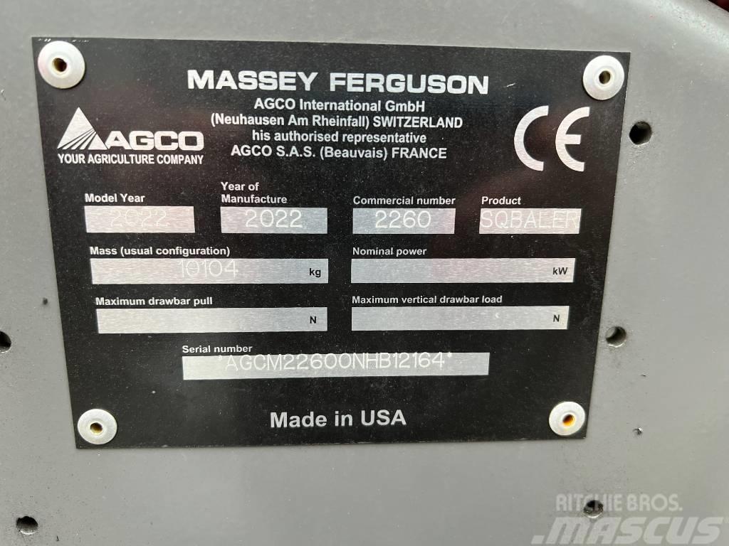 Massey Ferguson 2260 Stačiakampių ryšulių presai