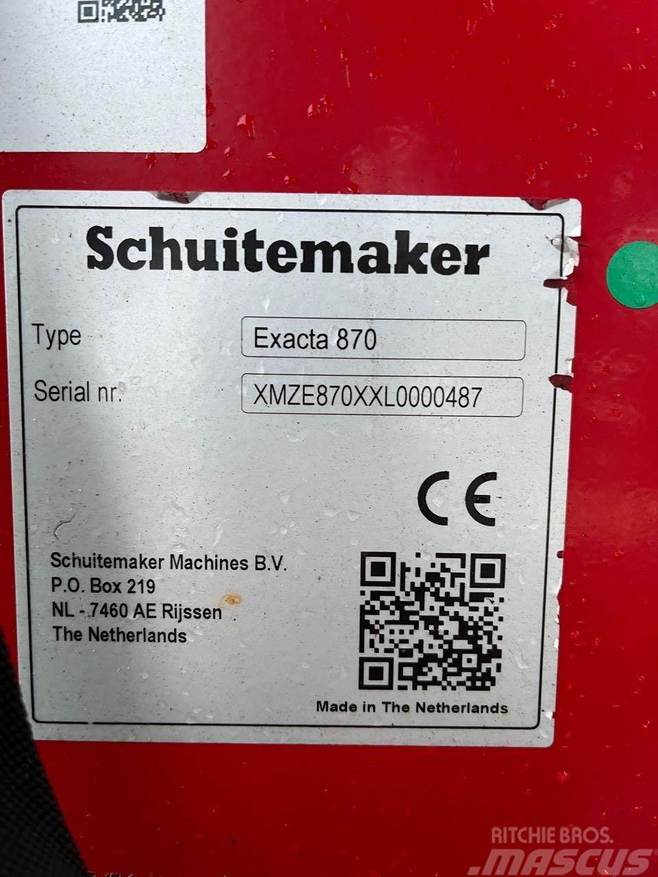 Schuitemaker Exacta 870 Kita tręšimo technika