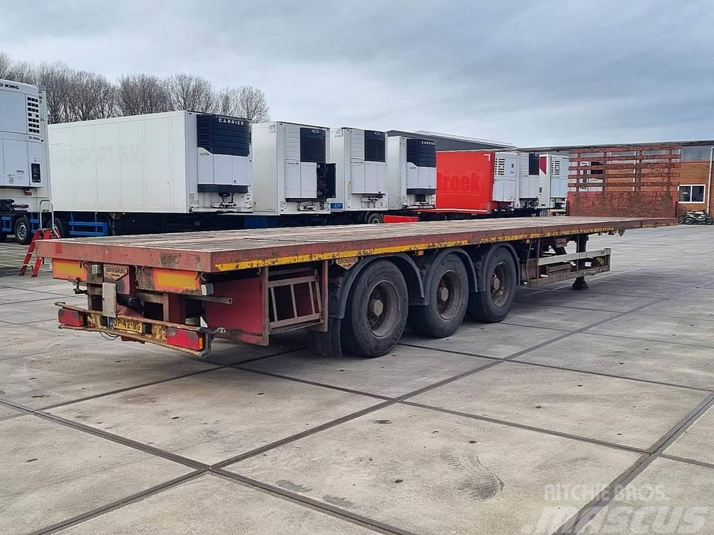 Broshuis 3AOU-14-22-UK Bortinių sunkvežimių priekabos su nuleidžiamais bortais