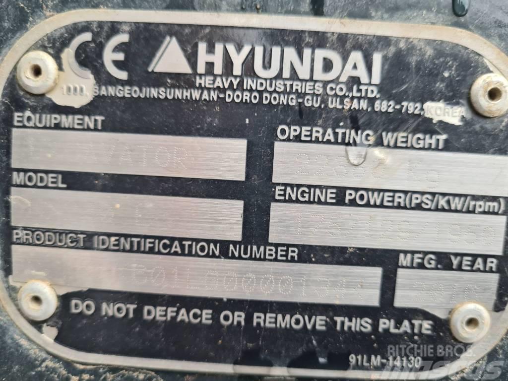 Hyundai HX 220 L Vikšriniai ekskavatoriai
