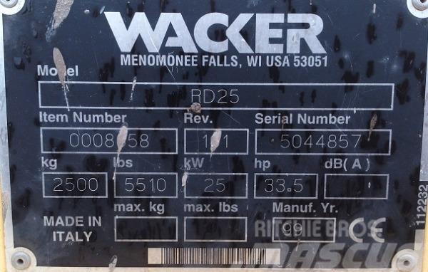 Wacker RD 25 Porinių būgnų volai
