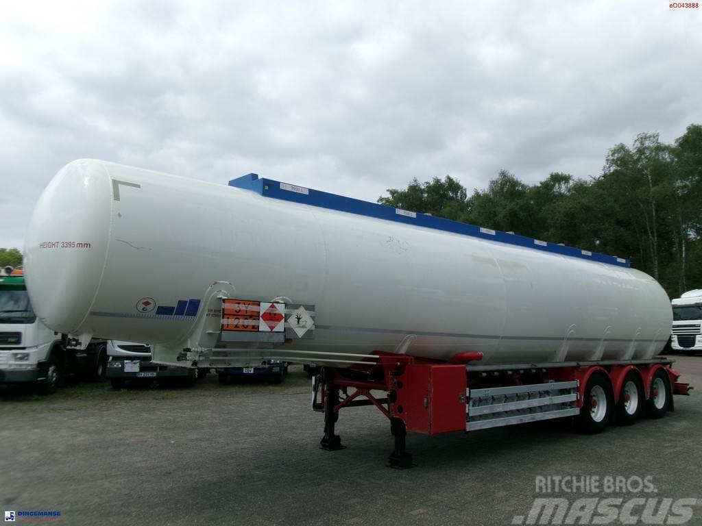 Feldbinder Fuel tank alu 44.6 m3 + pump Cisternos puspriekabės