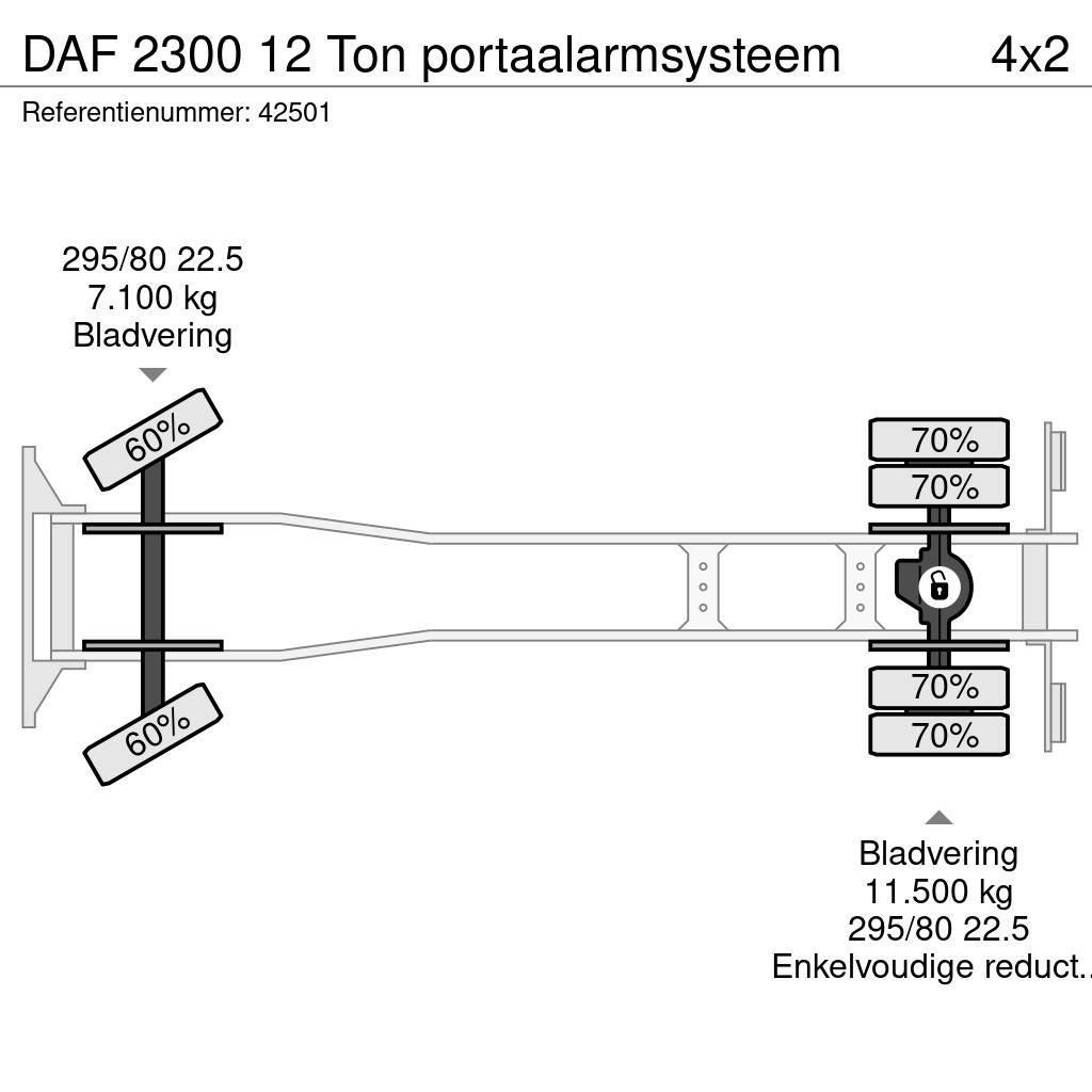 DAF 2300 12 Ton portaalarmsysteem Savivarčiai