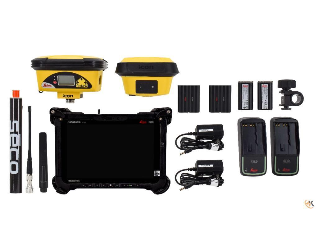 Leica iCON iCG60 iCG70 450-470MHz Base/Rover, CC200 iCON Kiti naudoti statybos komponentai