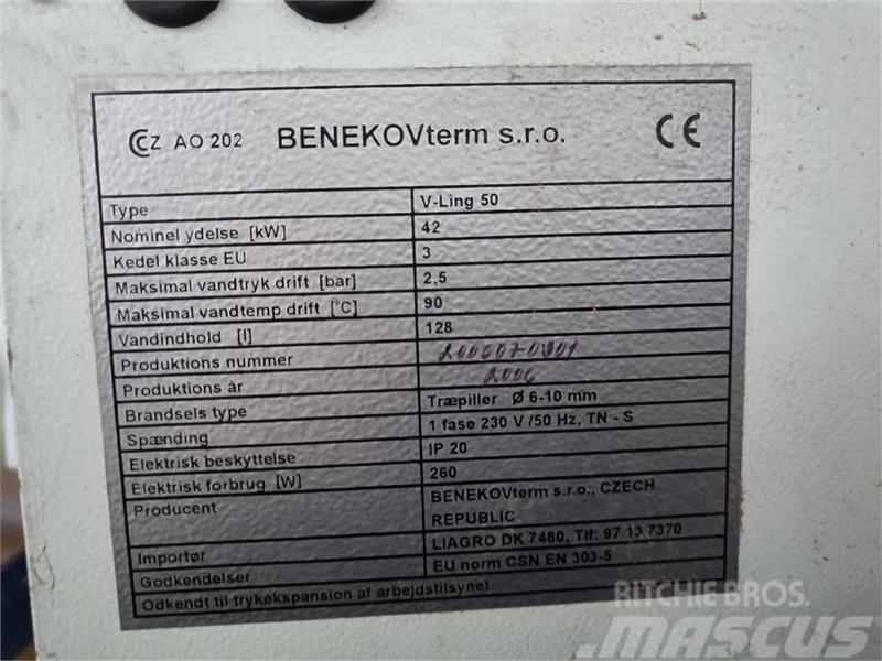 Benekov  Ling 50 med skorsten Biomasės katilai ir krosnys